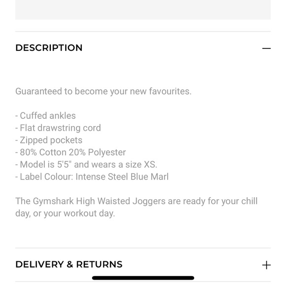 Gymshark high waisted joggers - Picture 5 of 6